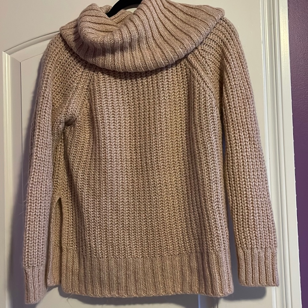 Light Pink Turtleneck Sweater